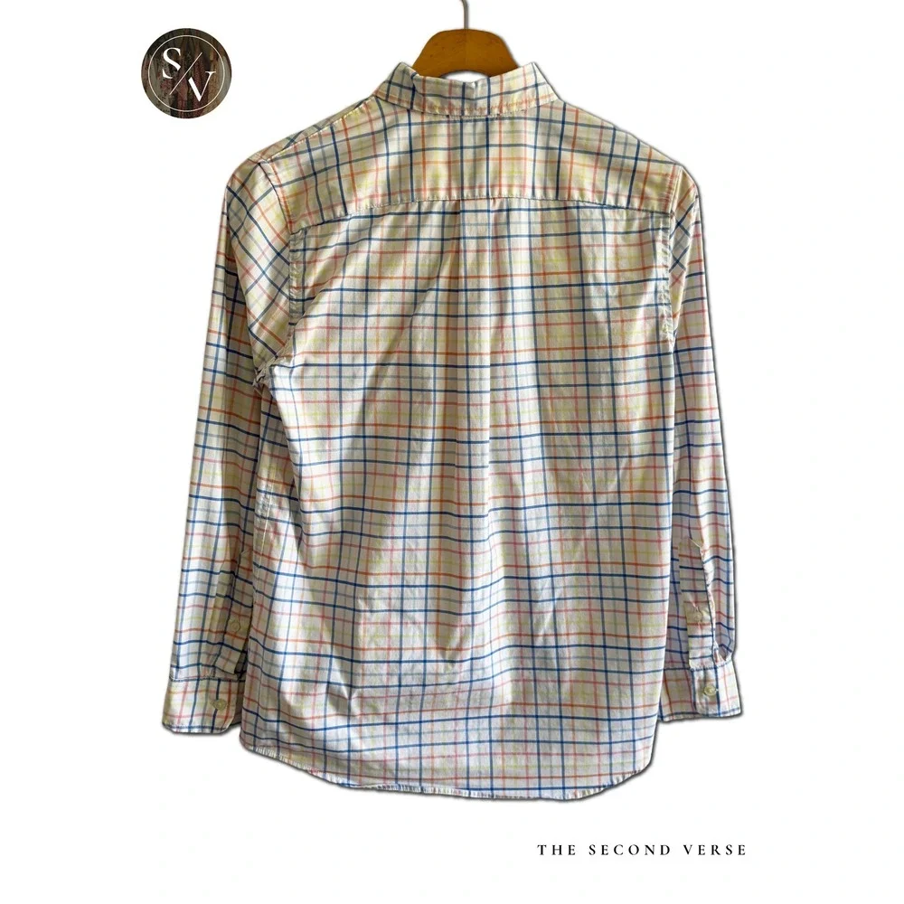 Vineyard Vines Boys OTG Performance Brrr Check Button Down Shirt Multi M 12/14